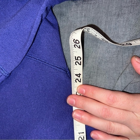 Purple oversized varsity crewneck sweater Pink Victoria Secret black lettering S - Picture 4 of 5